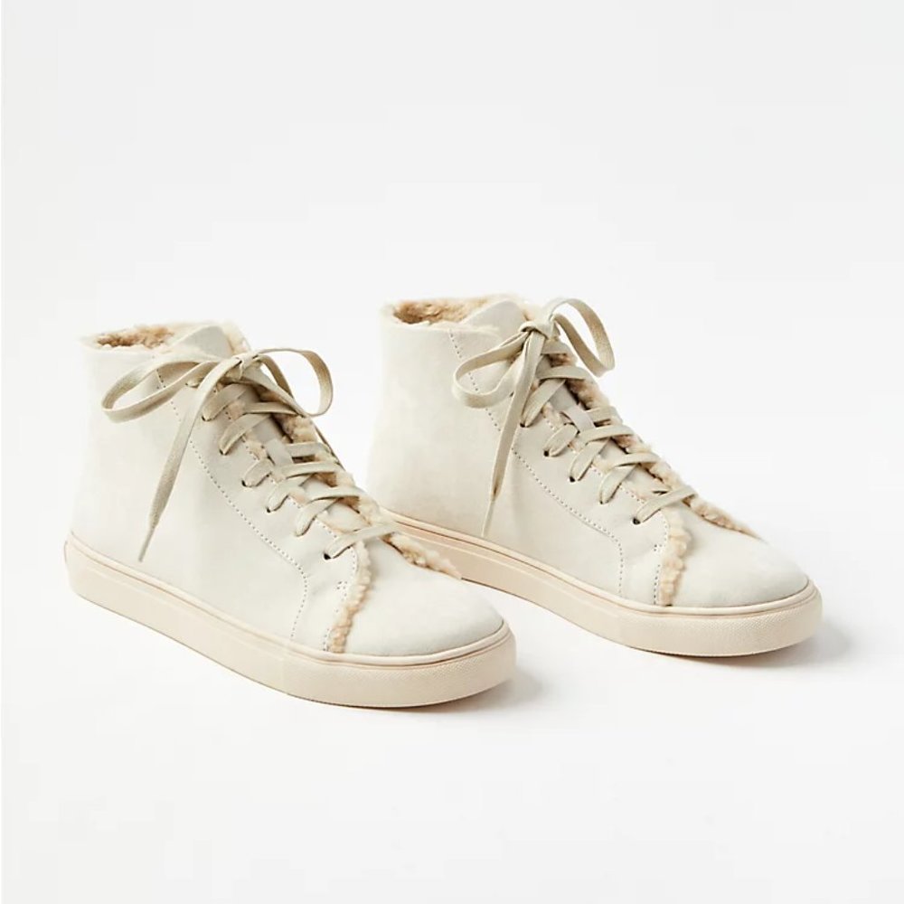 *DONATED 4/1* Ann Taylor Loft Faux Suede Hightops 5.5